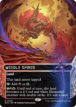 (030)■ボーダーレス■《鋭い突端/Needle Spires》[EOS] 土地R