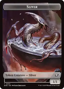 (001/010)《スリヴァー+ロボットトークン/Sliver+Robot Token》[EOE] 無/茶
