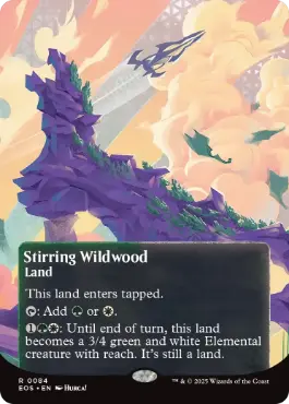 (084)■ボーダーレス■《活発な野生林/Stirring Wildwood》[EOS] 土地R