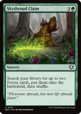 (107)《スカイシュラウドの要求/Skyshroud Claim》[EOC] 緑C