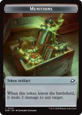 (009/010)《弾薬+ロボットトークン/Munitions+Robot Token》[EOE] 茶/茶