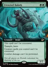 【Foil】(342)■拡張アート■《逆上したベイロス/Frenzied Baloth》[EOE-BF] 緑R
