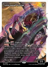 【フラクチャー・Foil】(383)■ショーケース■《反因果の残留/Anticausal Vestige》[EOE-BF] 無R