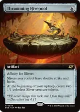 【Foil】(356)■拡張アート■《かき鳴らす巣槽/Thrumming Hivepool》[EOE-BF] 茶R