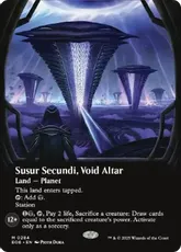 【Foil】(284)■ボーダーレス■《ヴォイドの祭壇、ススール・セクンディ/Susur Secundi, Void Altar》[EOE-BF] 土地R