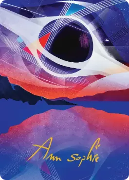 【箔押し】(051)【アート・カード】鏡の池[EOE]