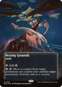 【ギャラクシー・Foil】(166)■ボーダーレス■《巣ごもりの地/Nesting Grounds》[EOS] 土地R