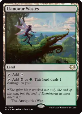 (165)《ラノワールの荒原/Llanowar Wastes》[EOC] 土地R