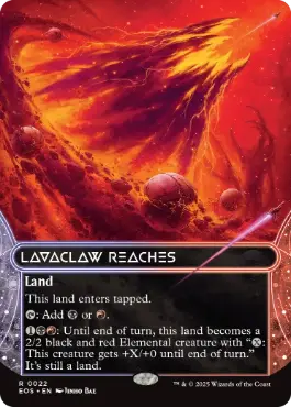 (022)■ボーダーレス■《溶岩爪の辺境/Lavaclaw Reaches》[EOS] 土地R