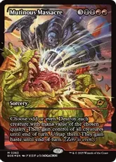 【Foil】(363)■ショーケース■《反乱の大虐殺/Mutinous Massacre》[EOE-BF] 金R