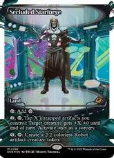 【フラクチャー・Foil】(392)■ショーケース■《隔離された星鍛冶場/Secluded Starforge》[EOE-BF] 土地R