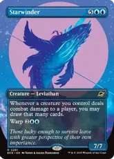 【Foil】(291)■ボーダーレス■《星蛇/Starwinder》[EOE-BF] 青R