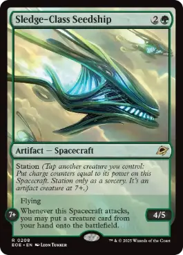 (208)《スレッジ級シードシップ/Sledge-Class Seedship》[EOE] 緑R