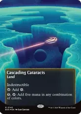 【ギャラクシー・Foil】(140)■ボーダーレス■《大瀑布/Cascading Cataracts》[EOS] 土地R