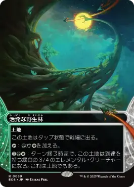 (039)■ボーダーレス■《活発な野生林/Stirring Wildwood》[EOS] 土地R