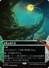 【ギャラクシー・Foil】(129)■ボーダーレス■《活発な野生林/Stirring Wildwood》[EOS] 土地R