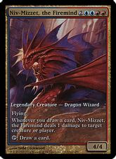 【Foil】■テキストボックスレス■《火想者ニヴ＝ミゼット/Niv-Mizzet, the Firemind》(ゲームデー)[その他プロモ] 金R