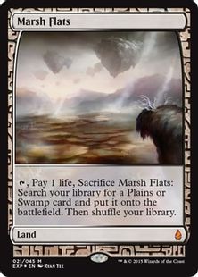 Foil】《湿地の干潟/Marsh Flats》[EXP] 土地R | 日本最大級 MTG通販 