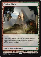 【Foil】《燃えがらの林間地/Cinder Glade》[EXP] 土地R