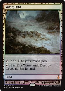 Foil】《不毛の大地/Wasteland》[EXP] 土地R | 日本最大級 MTG通販 