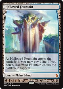 Foil】《神聖なる泉/Hallowed Fountain》[EXP] 土地R | 日本最大級 MTG 