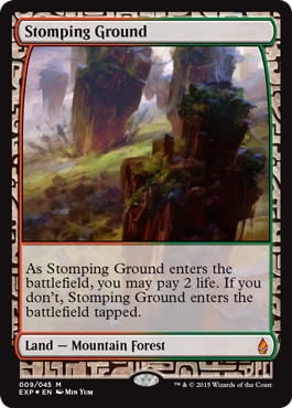 ANMTGGTD foil 踏み鳴らされる地 / Stomping Ground MTG - マジック