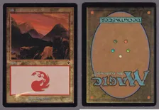 Foil】(INV-345)《山/Mountain》(裏面印刷ミス)[エラーカード