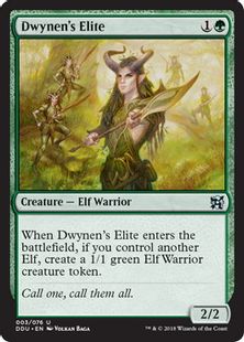 《ドゥイネンの精鋭/Dwynen's Elite》[EvI/DDU] 緑U