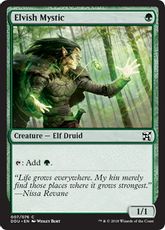 《エルフの神秘家/Elvish Mystic》[EvI/DDU] 緑C