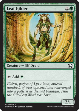 《葉光らせ/Leaf Gilder》[EvI/DDU] 緑C