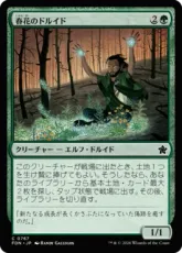 (767)《春花のドルイド/Springbloom Druid》[FDN] 緑C