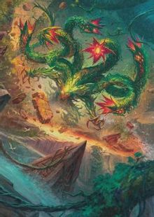 042)【アート・カード】苔生まれのハイドラ[FDN] | 日本最大級 MTG通販 