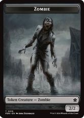 【Foil】(015)《ゾンビトークン/Zombie Token》[FDN] 黒