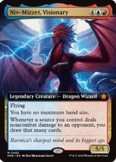 【Foil】(482)■拡張アート■《先見者、ニヴ＝ミゼット/Niv-Mizzet, Visionary》[FDN-BF] 金R