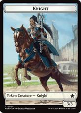 【Foil】(004)《騎士トークン/Knight Token》[FDN] 白