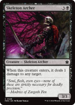 (526)《骸骨射手/Skeleton Archer》[FDN] 黒C
