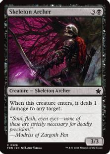 (526)《骸骨射手/Skeleton Archer》[FDN] 黒C
