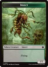 【Foil】(021)《昆虫トークン/Insect Token》[FDN] 金