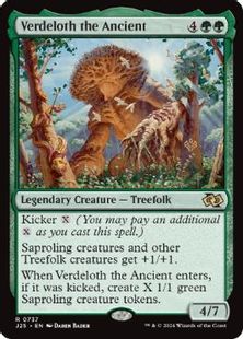 (737)《古木のヴァーデロス/Verdeloth the Ancient》[J25] 緑R