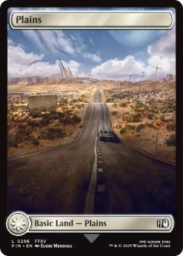 【Foil】(296)■フルアート■《平地/Plains》[FIN] 土地