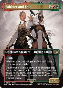 【Foil】(319)■ボーダーレス■《空賊バルフレアとフラン/Balthier and Fran》[FIN-BF] 金R