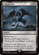 【サージ・Foil】(275)《命運の核心/Crux of Fate》[FIC] 黒R