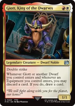 (223)《ドワーフの王、ジオット/Giott, King of the Dwarves》[FIN] 金U