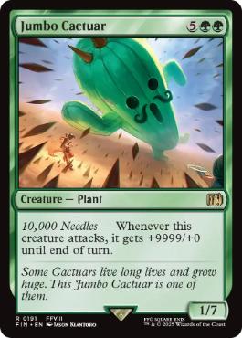 (191)《ジャボテンダー/Jumbo Cactuar》[FIN] 緑R