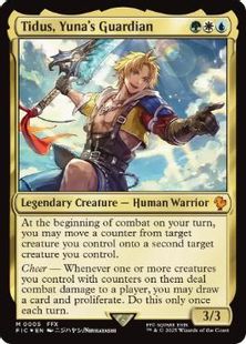 【Foil】(005)《ユウナのガード、ティーダ/Tidus, Yuna's Guardian》[FIC] 金R