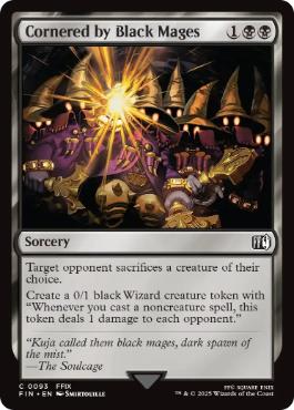 (093)《黒魔道士の襲撃/Cornered by Black Mages》[FIN] 黒C