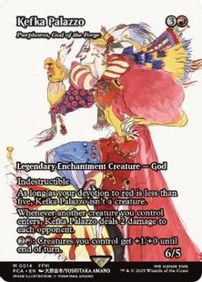 【Foil】(014)■ショーケース■《ケフカ・パラッツォ/Kefka Palazzo》/《鍛冶の神、パーフォロス/Purphoros, God of the Forge》[FCA] 赤R