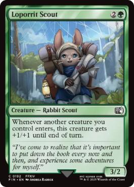 (192)《レポリット族の斥候/Loporrit Scout》[FIN] 緑C