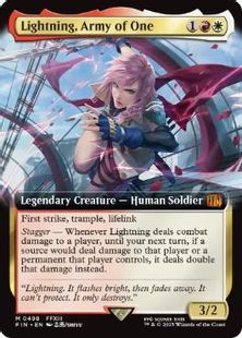 Foil】(498)□拡張アート□《シーンドライブ、ライトニング/Lightning 