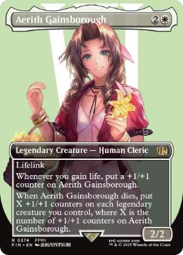(374)■ボーダーレス■《エアリス・ゲインズブール/Aerith Gainsborough》[FIN-BF] 白R